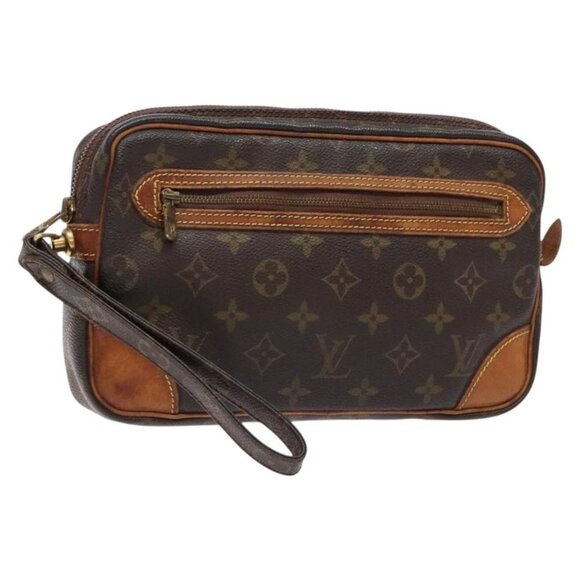 LOUIS VUITTON Monogram Marly Dragonne GM Clutch Bag M51825 LV Auth 138717 - Picture 1 of 16